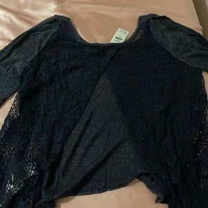 Opened shirt from the back